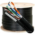 Cat6 Outdoor LAN 1000ft 305m 23AWG Copper Wire Double Jacket PVC/PE UV Resistant Weather Waterproof UTP Network Bulk Cable